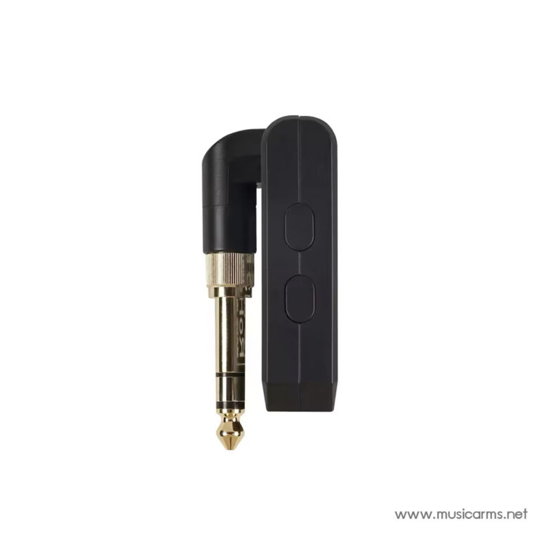 Gold-plated 1/4-inch guitar plug attached to a small black wireless transmitter. ขายราคาพิเศษ