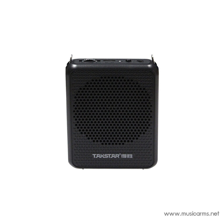 Black portable speaker with a circular perforated front grille and Taostar branding on the lower front edge(beside watermark). ขายราคาพิเศษ