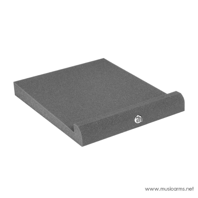 Gray foam wedge-shaped riser pad with a curved front edge, used as a equipment support accessory ขายราคาพิเศษ