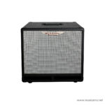 Black guitar amplifier cabinet with a silver checkered grille and a centered logo at the top edge on a white background. ขายราคาพิเศษ
