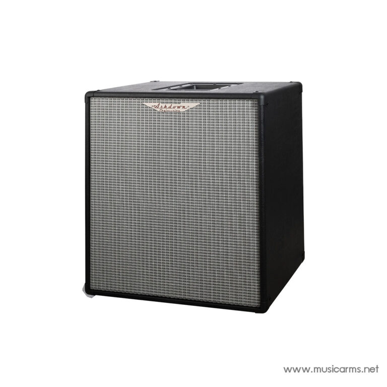 Ashdown guitar/bass amplifier cabinet with a silver grille and black covering, shown on a white background. ขายราคาพิเศษ