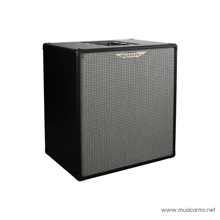 Black guitar amplifier cabinet with a silver woven grille and Ashdown logo on the front. ขายราคาพิเศษ