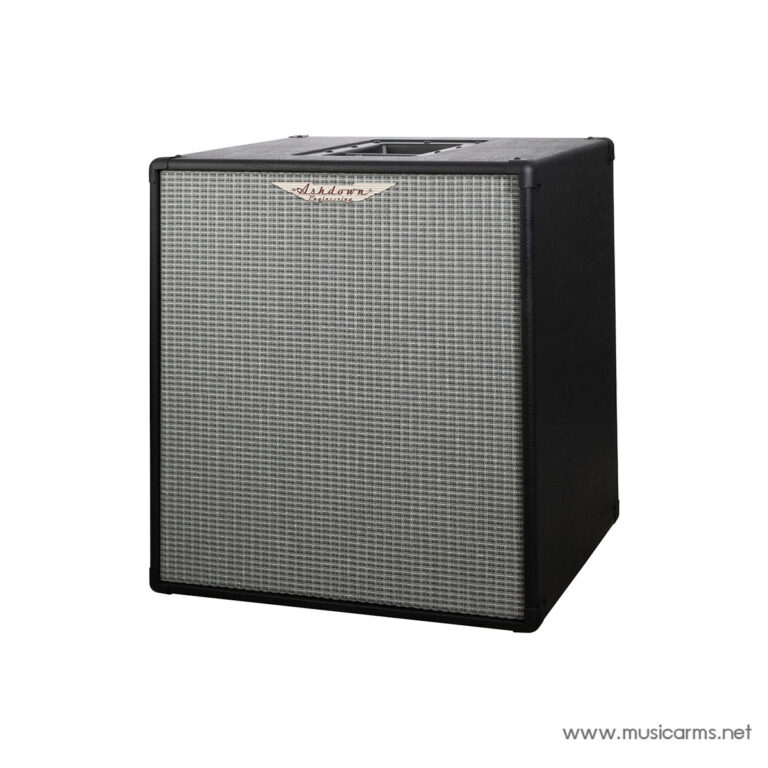 Ashdown guitar amplifier cabinet with a woven grille, black tolex, and centered logo on the front panel. ขายราคาพิเศษ