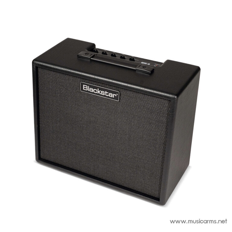 Blackstar guitar amplifier with a black textured cabinet and front grille, handle on top ขายราคาพิเศษ