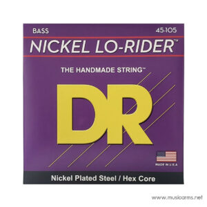 DR Strings Nickel Lo-Rider 45-105 Medium 4-String สายเบสราคาถูกสุด