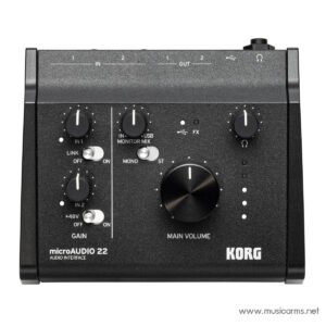 Korg microAUDIO 22 ออดิโอ อินเตอร์เฟสราคาถูกสุด