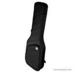 Black padded electric guitar gig bag with external pocket and carry handle. ลดราคาพิเศษ