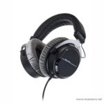 Over-ear black headphones with cushioned ear pads and attached audio cable ลดราคาพิเศษ