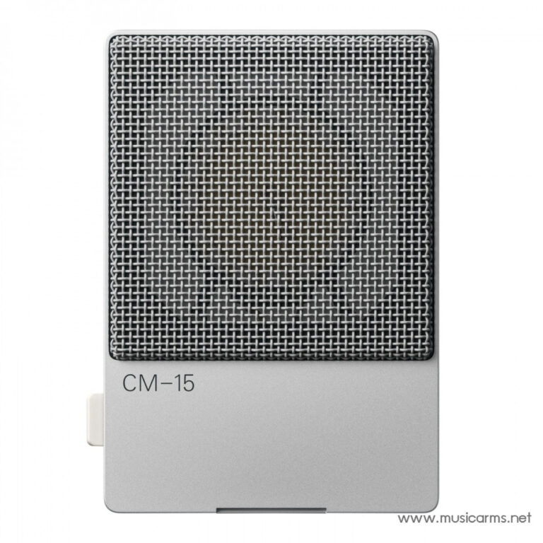 CM-15 microphone with a square metal mesh grille and silver body, watermark www.musicarms.net visible at bottom right ขายราคาพิเศษ