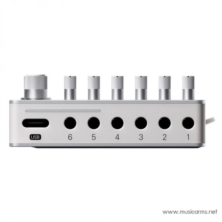 Six-channel USB audio interface with six input jacks labeled 1–6 and a USB port on the left. ขายราคาพิเศษ