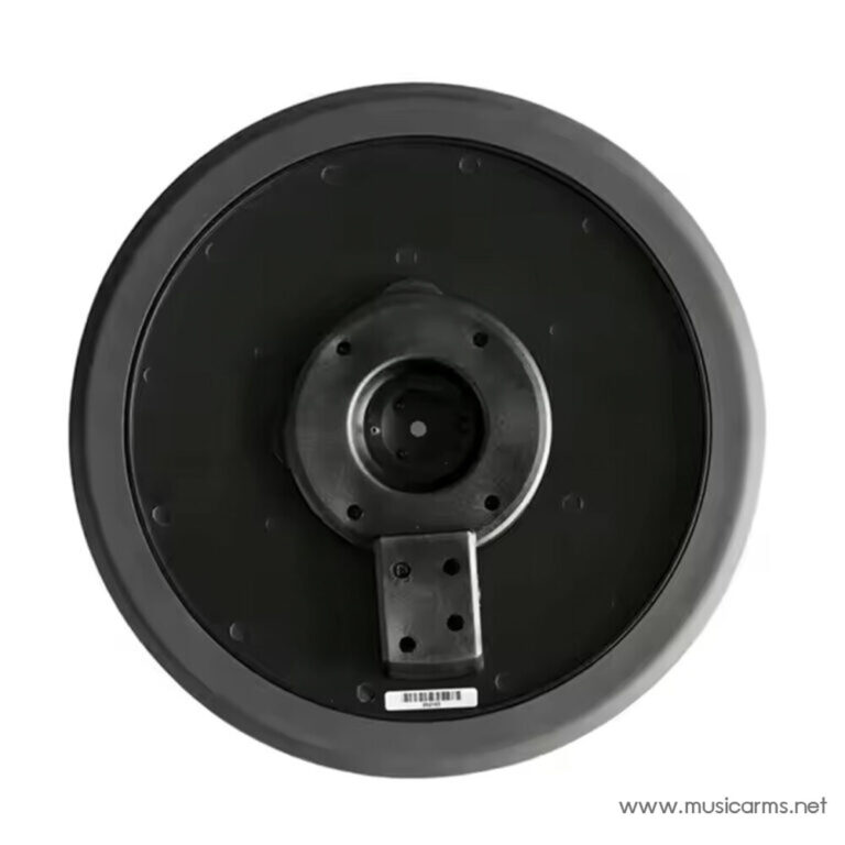 Rear view of a round black speaker with a central mounting hub and metal bracket ขายราคาพิเศษ