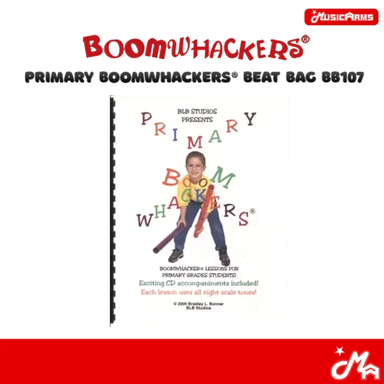 Product cover for Boomwhackers Primary Beat Bag B107 with a child holding colorful tubes. ขายราคาพิเศษ