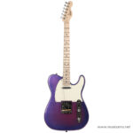 Purple-to-indigo Telecaster-style electric guitar with cream pickguard and single-coil pickups ลดราคาพิเศษ