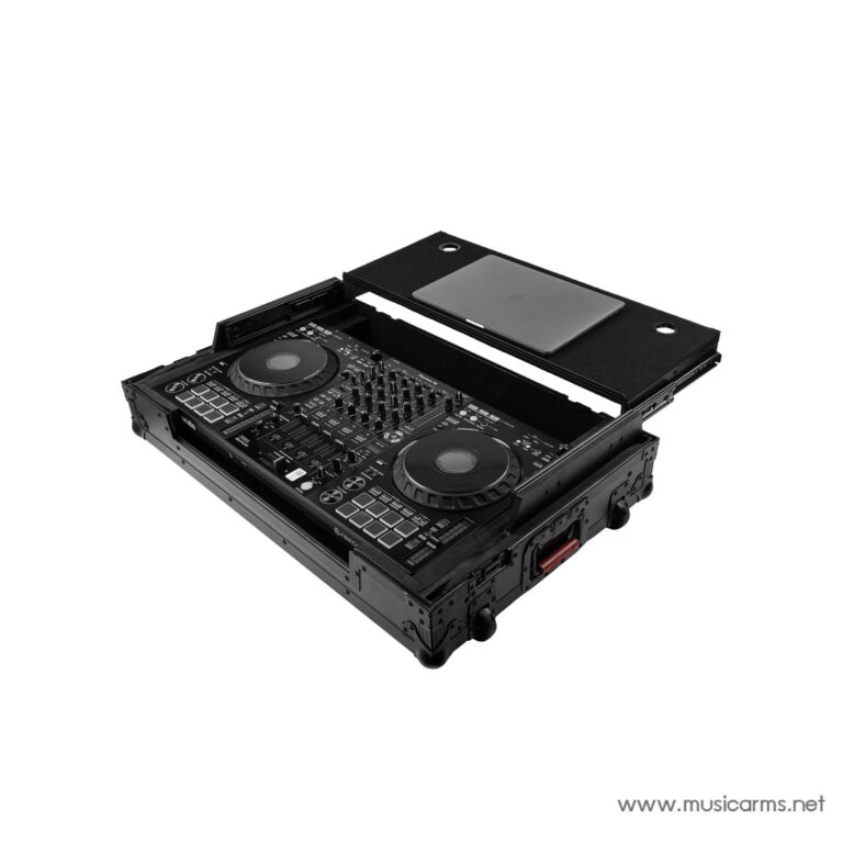Portable DJ controller in a rugged flight case, featuring two jog wheels, pads, and a built-in mixer layout. ขายราคาพิเศษ