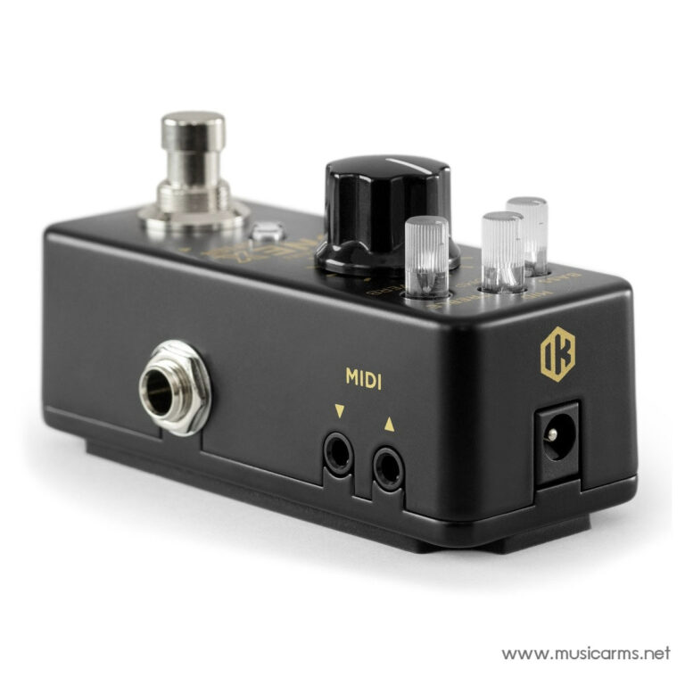 Black MIDI guitar effects pedal with multiple control knobs, jack ports, and power input (brand logo visible) ขายราคาพิเศษ