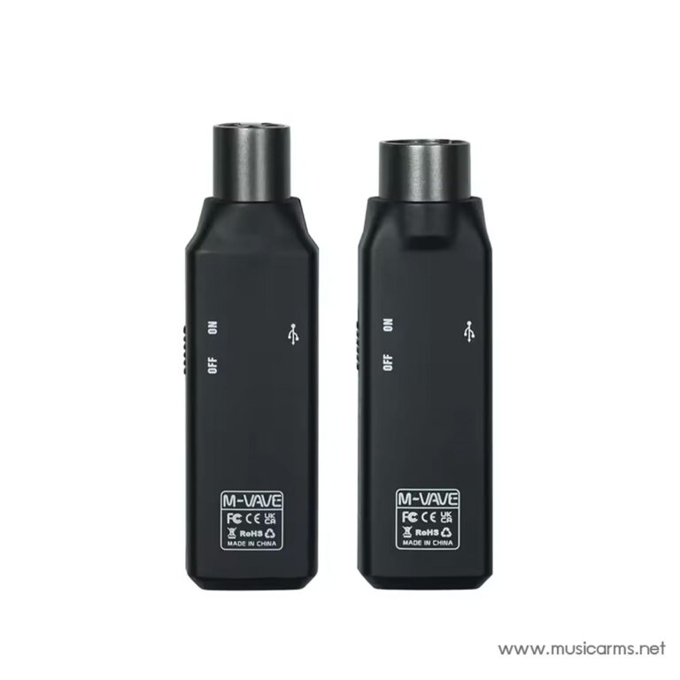 Pair of black vape mods standing side by side, showing on/off switch and USB port labels (Made in China). ขายราคาพิเศษ