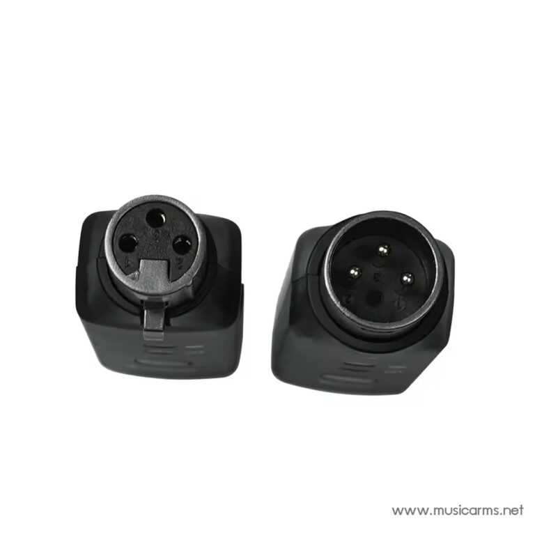 Pair of circular 3-pin XLR connectors (one male, one female) mounted in black housings, shown side by side. ขายราคาพิเศษ