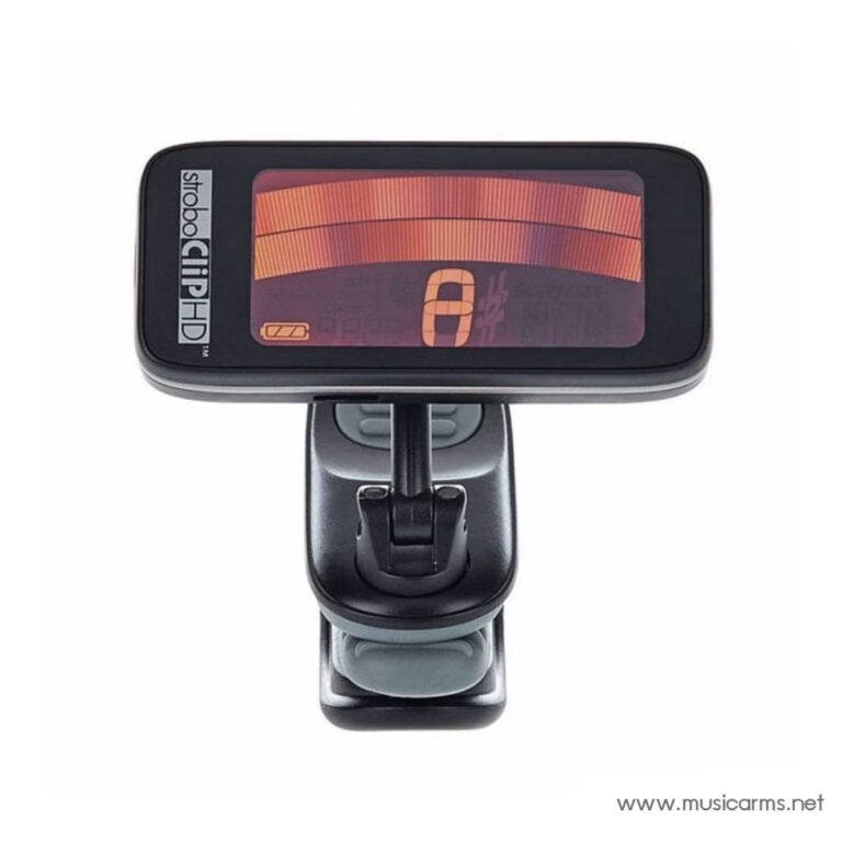 In-car parking sensor display mounted on a windshield, showing a car icon with red curved radar lines indicating proximity to an obstacle. ขายราคาพิเศษ