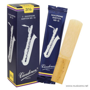 Vandoren SR2435 Bari Sax Traditional Reeds Strength 3.5 ลิ้นบาริโทนแซ็กโซโฟนราคาถูกสุด
