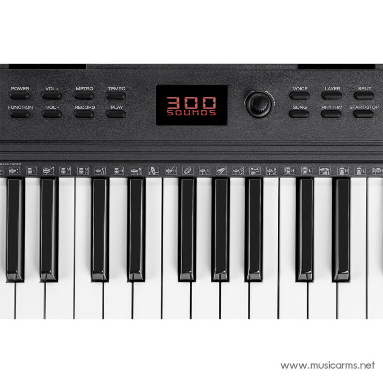 Electronic keyboard/synth with a red '300 SOUNDS' display and control buttons on the top panel ขายราคาพิเศษ