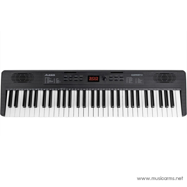 61-key digital keyboard with built-in speakers and a red LED display (Alesis Harmony61).”, ขายราคาพิเศษ
