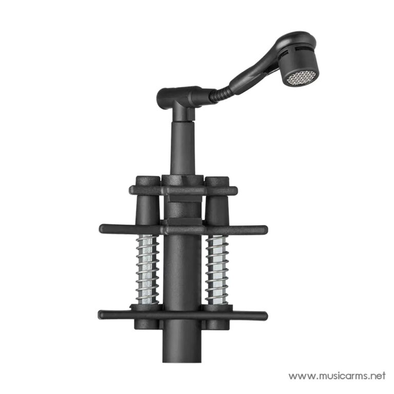 Close-up of a microphone shock mount with spring-loaded clamps and adjustable arms. ขายราคาพิเศษ