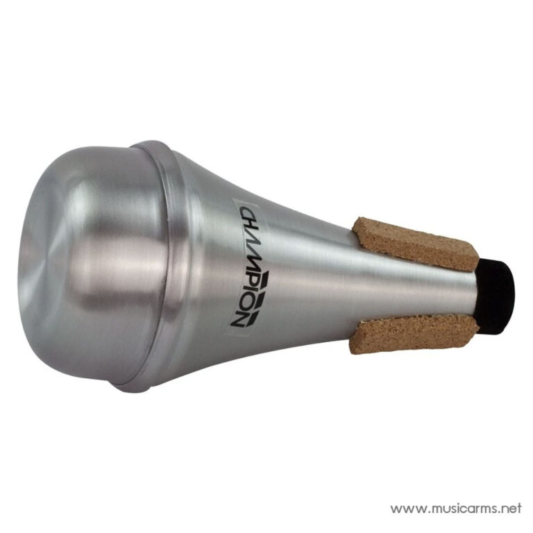 Champion brass instrument mute with cork spacers, used to dampen sound during play. ขายราคาพิเศษ