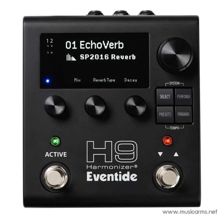 H9 Harmonizer guitar effects pedal with knobs, display, and footswitches on a dark chassis ขายราคาพิเศษ