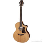 Natural-finish acoustic guitar with a single cutaway, six strings, and dark fretboard on a white background. ลดราคาพิเศษ