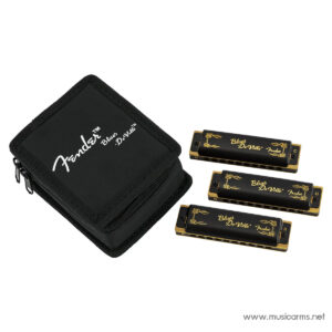 Fender Blues DeVille Harmonicas 3 Pack with Case ฮาร์โมนิก้าราคาถูกสุด