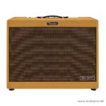 Orange Fender Tone Master guitar amplifier with brown grille cloth, front view and handle on top ลดราคาพิเศษ