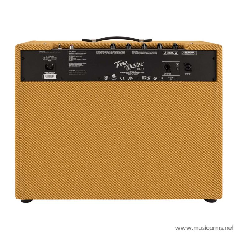 Back view of an orange Tone Master guitar amplifier cabinet with a black control panel along the top edge. ขายราคาพิเศษ