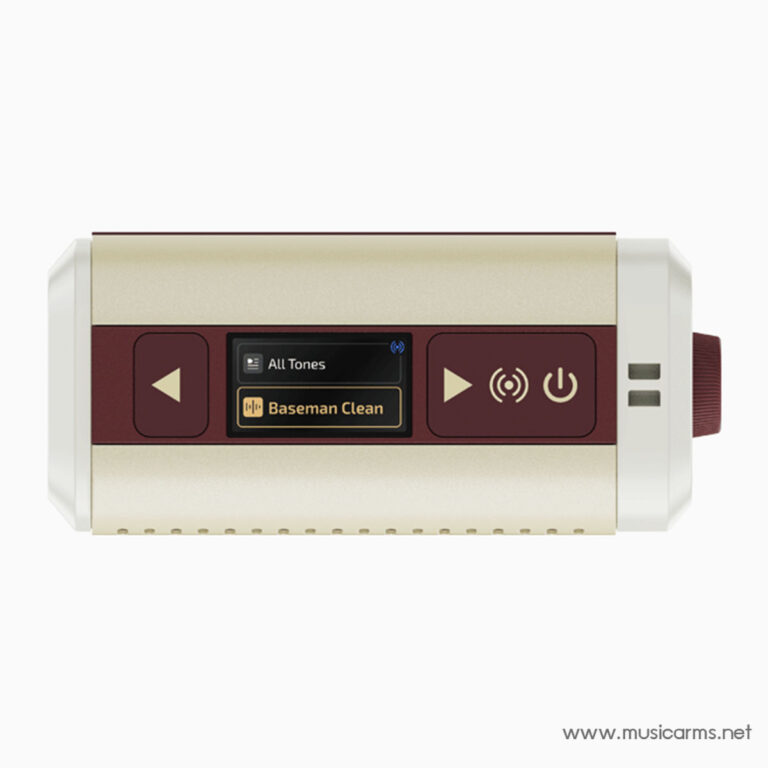Retro-style music cartridge with a burgundy control strip showing 'Baseman Clean' and playback/power icons. ขายราคาพิเศษ