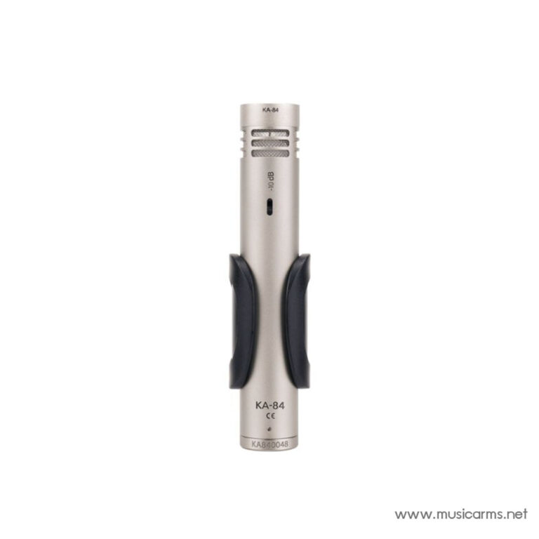 KA-84 handheld microphone with a beige body and black grip pads, standing upright on a white background. ขายราคาพิเศษ