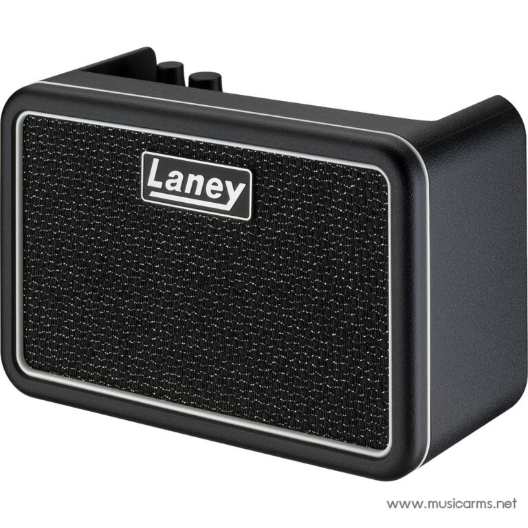Laney portable guitar amplifier with a black mesh grille and silver trim on a textured black cabinet. ขายราคาพิเศษ