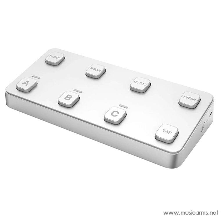 White rectangular button pad with eight square labeled keys: A, B, C, TAP, RESET, BREAK, OUT/HO, FINISH on a white plastic controller. ขายราคาพิเศษ