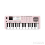 Pink electronic keyboard/synthesizer with a row of white keys and a control panel on top, including knobs and a digital display, and a speaker on the right side. ขายราคาพิเศษ