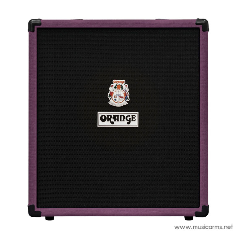 Purple guitar amplifier cabinet with a black grille and the Orange brand logo centered on the front. ขายราคาพิเศษ