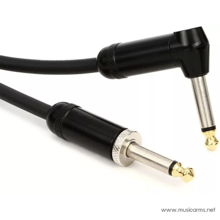 Two black 1/4 inch audio plugs with gold tips on a cable, shown against a white background (music accessories image). ขายราคาพิเศษ