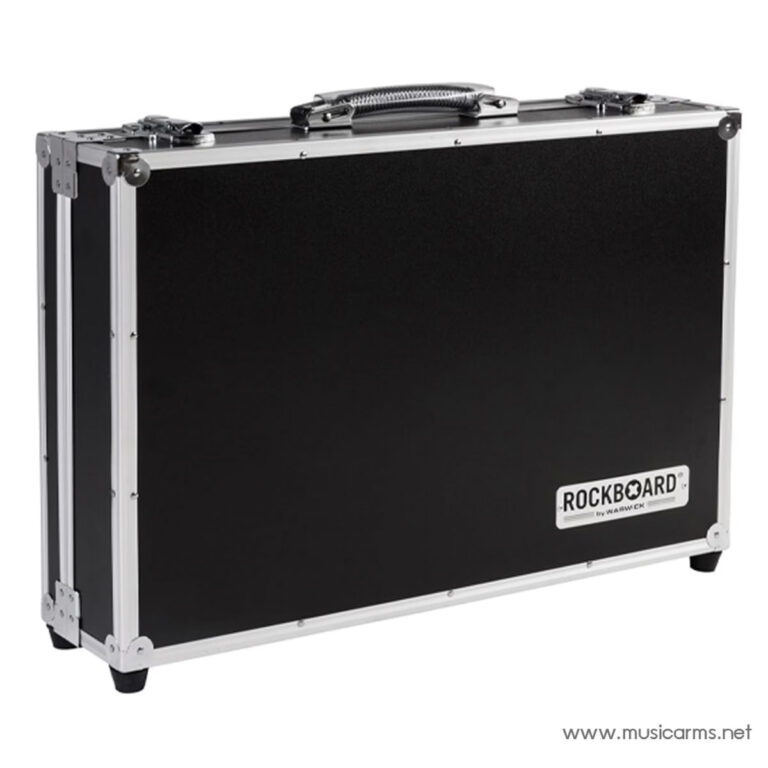 Black rugged flight case with metal edges and handle, likely used to protect DJ or music gear during transport ขายราคาพิเศษ