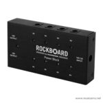 Black Rockboard Power Block by Warwick: a multi-output pedal power supply with 9V and 18V terminals for guitar pedals. ลดราคาพิเศษ