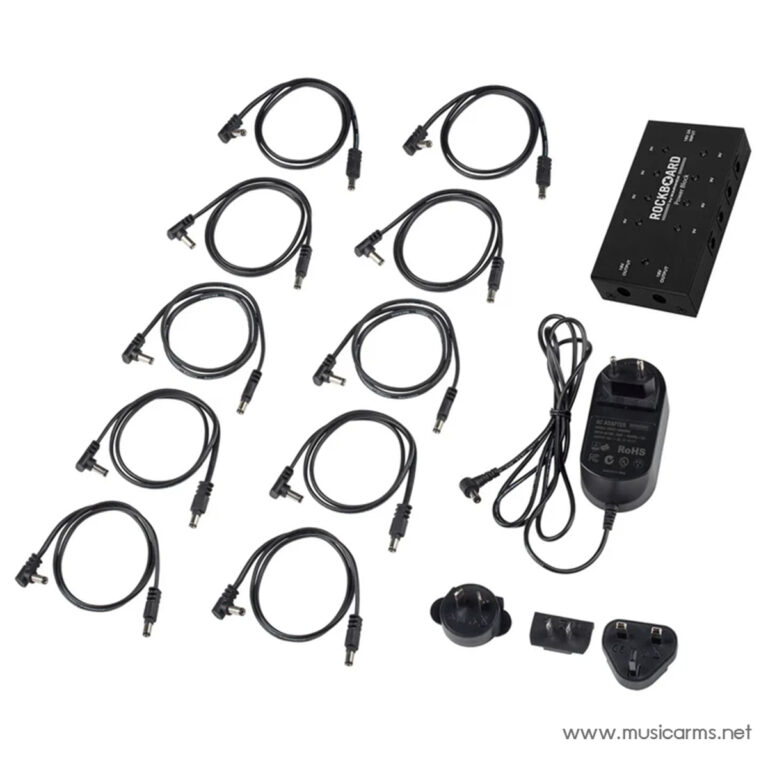 Metal pedal power supply kit with multiple 1/4