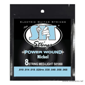 SIT S81068 8 String Light Power Wound Nickel Electric Guitar Stringsราคาถูกสุด
