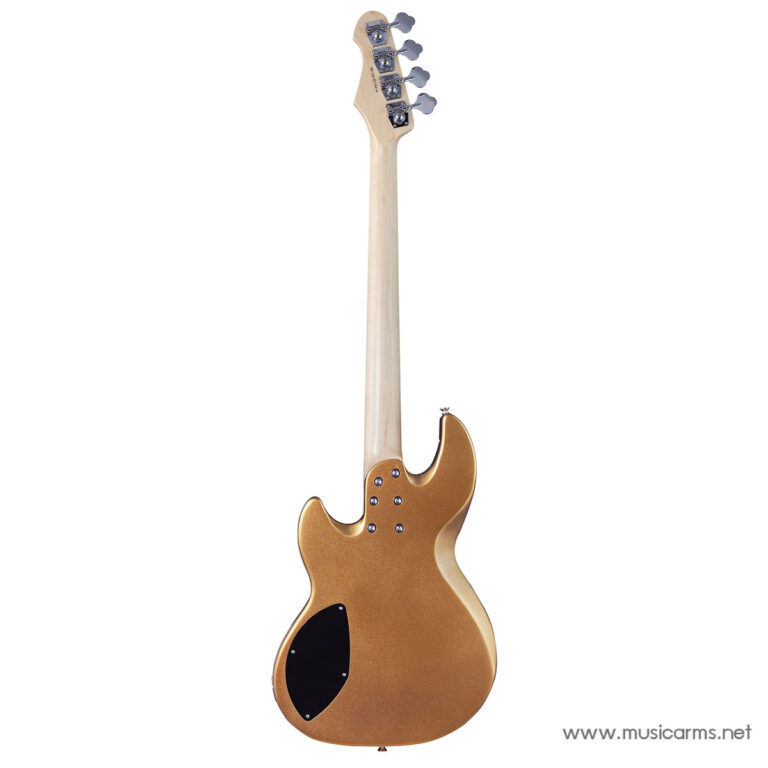 Back view of a metallic gold electric guitar with a natural wood neck and headstock, shown against a white background. ขายราคาพิเศษ
