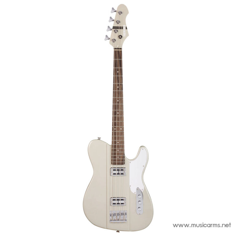 Cream-colored Tele-style electric guitar with a maple neck and white pickguard, shown against a plain backdrop. ขายราคาพิเศษ