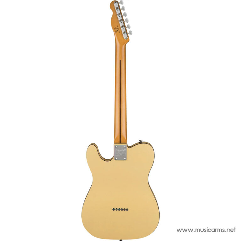 Rear view of a natural-finish Fender-style electric guitar, showing the neck and back plate from the body to headstock ขายราคาพิเศษ