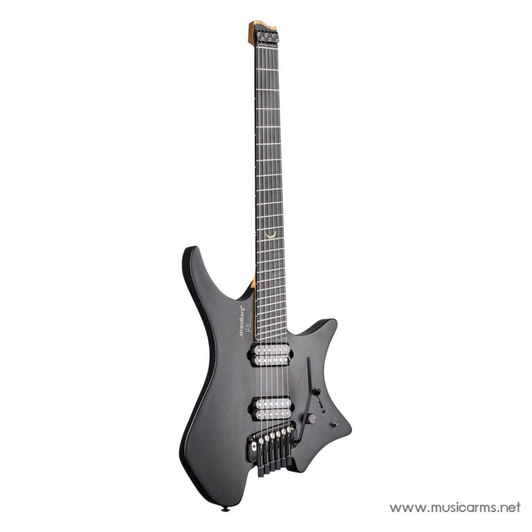 Solid-body electric guitar with a matte gray finish, dual humbucker pickups, and a floating tremolo bridge on a white background. ขายราคาพิเศษ