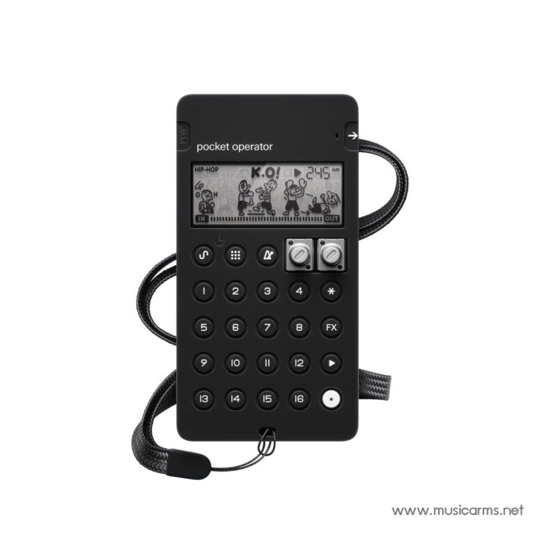 Black pocket operator handheld music sampler with numeric keypad and wrist strap ขายราคาพิเศษ
