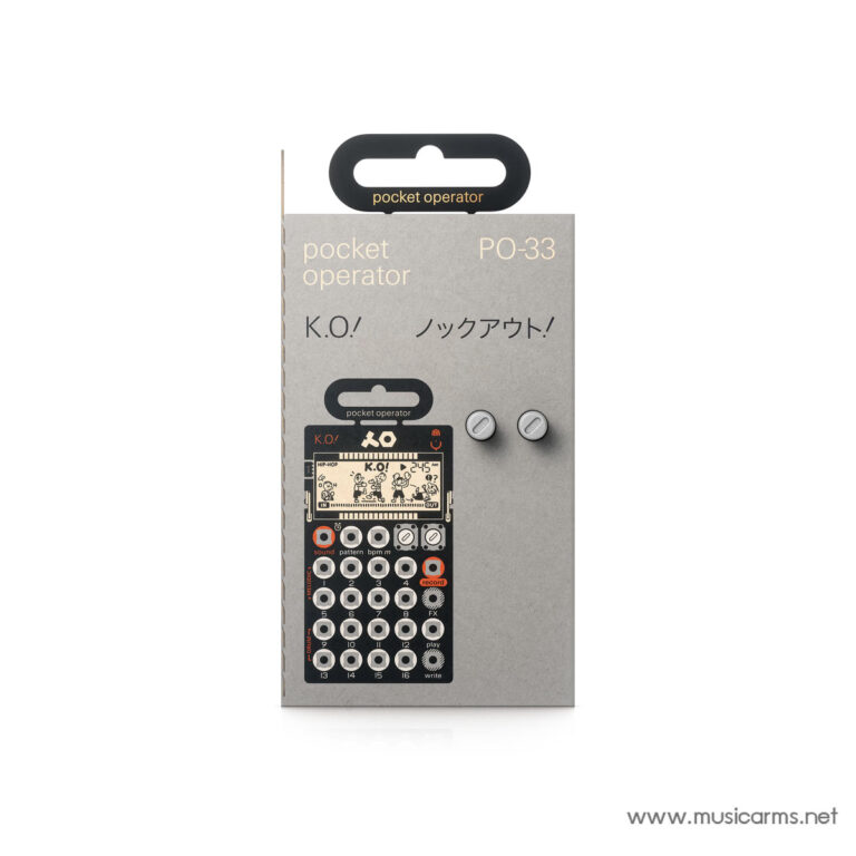 Packaging for Pocket Operator PO-33 with image of the handheld device on the front and 'pocket operator' text visible on the cover ขายราคาพิเศษ