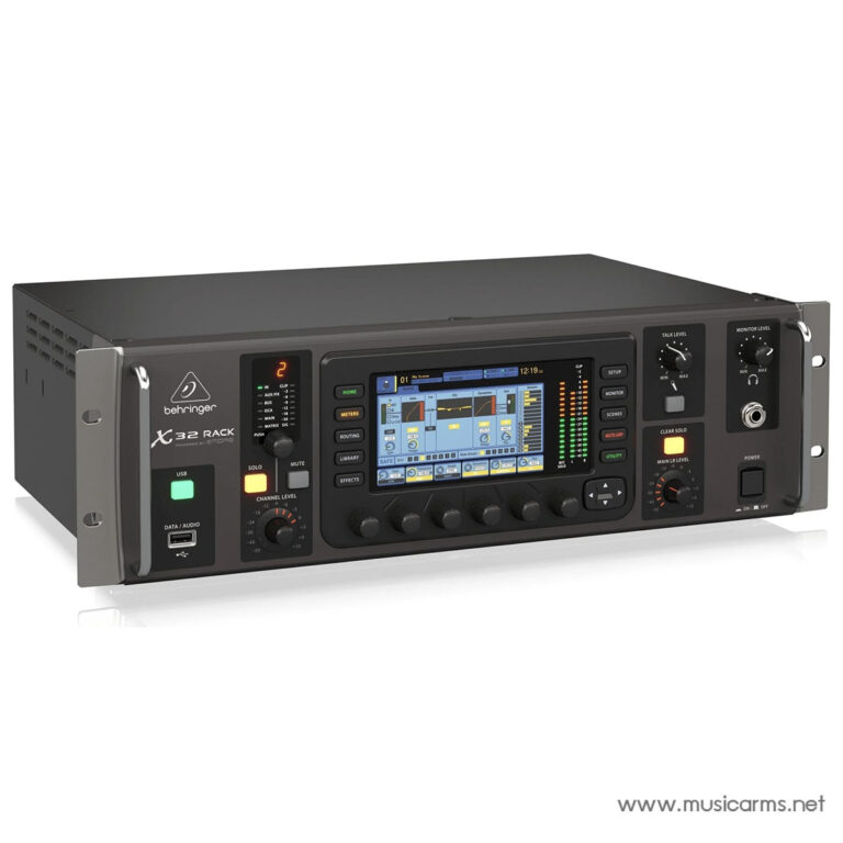 Rack-mount Behringer X32 digital mixer front panel with touchscreen display and control knobs (19-inch rack unit). ขายราคาพิเศษ